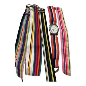 Geneva Watch with Interchangeable Bands